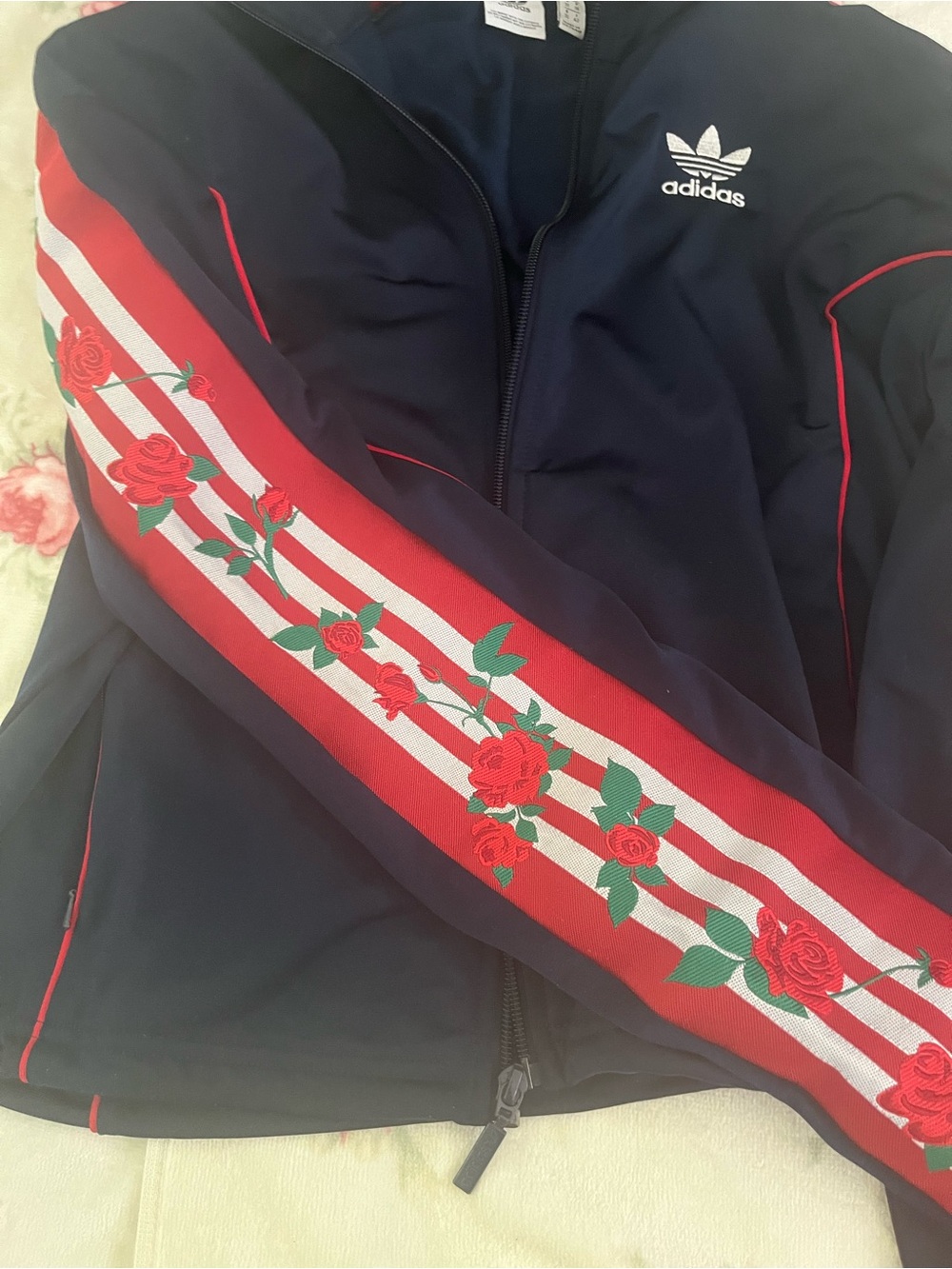 adidas Black Track Jacket with Trefoil Tag - Picture 3 of 3